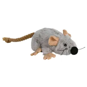 Plüschmaus grau mit Katzenminze 7 cm